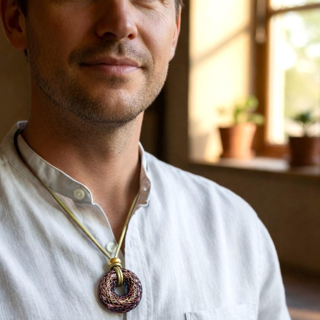 Custom Dharma Torus — Commissioned Spiritual Luxury Pendant