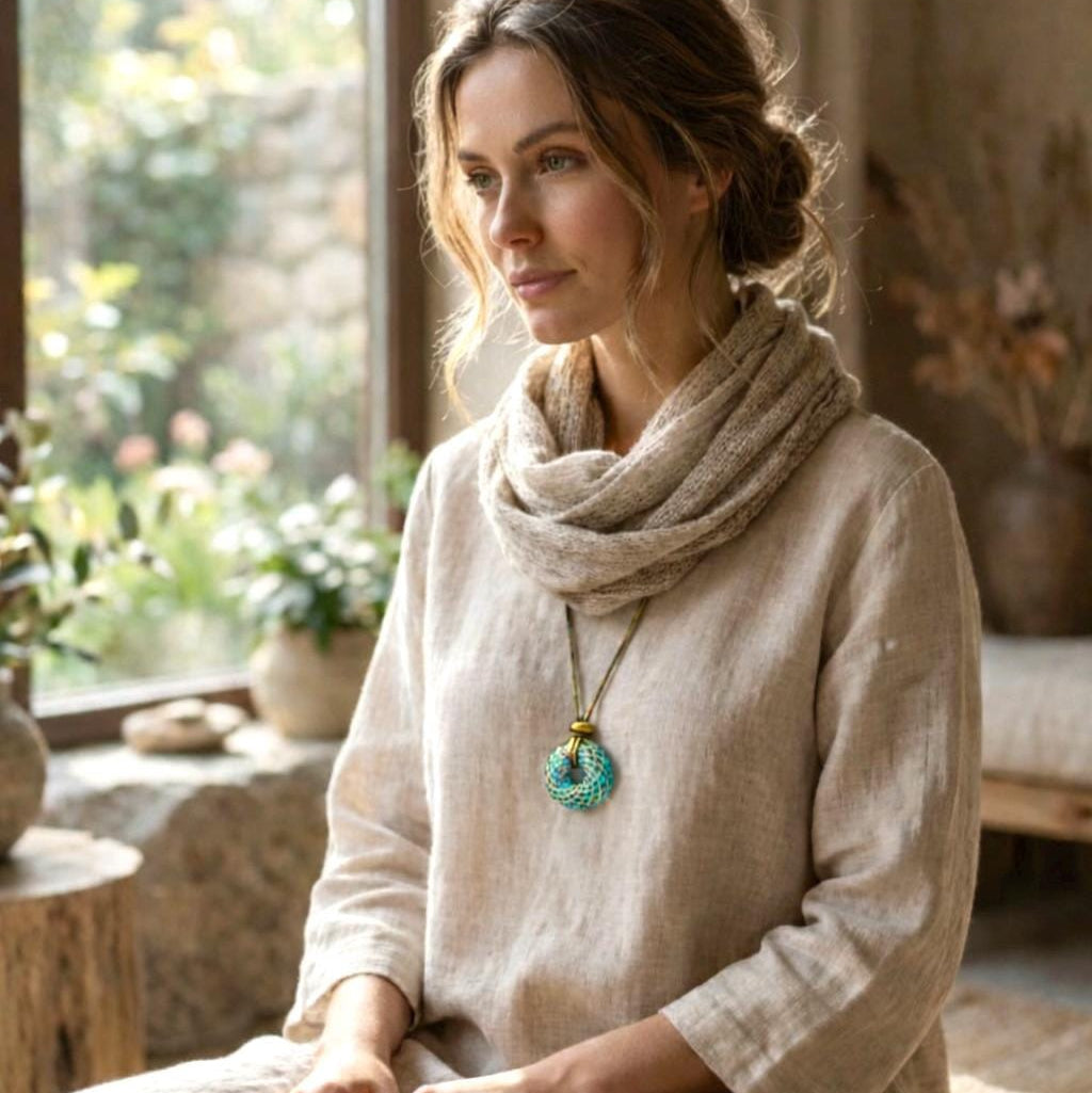 Firouzeh — Spiritual Luxury Torus Pendant