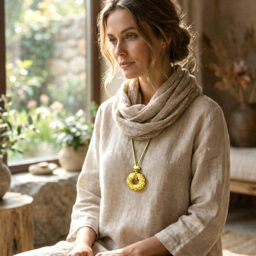 Cosmic Aurora — Spiritual Luxury Torus Pendant