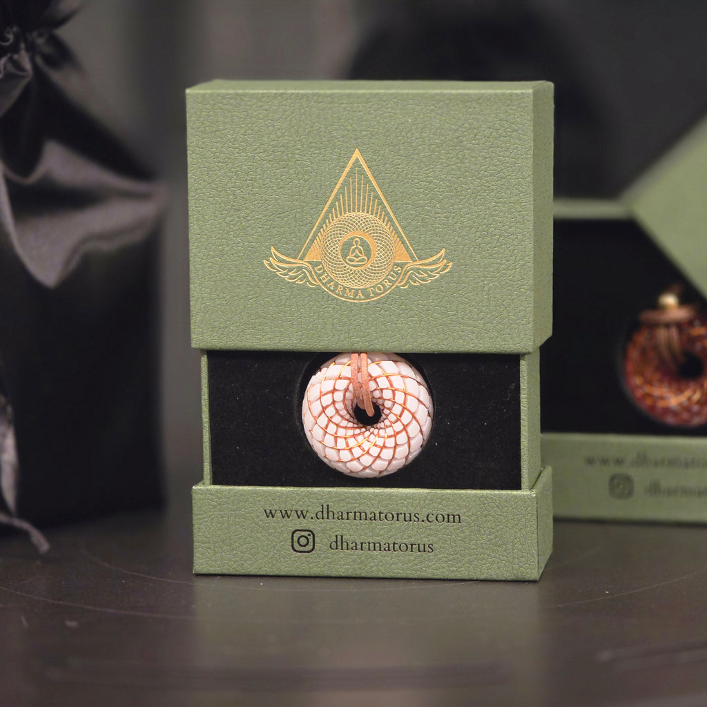 Custom Dharma Torus — Commissioned Spiritual Luxury Pendant