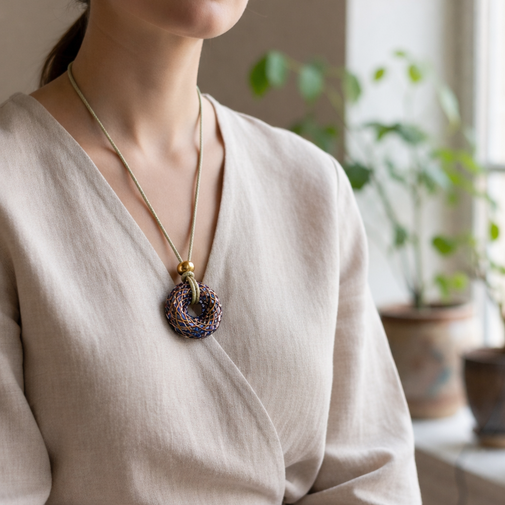 Custom Dharma Torus — Commissioned Spiritual Luxury Pendant