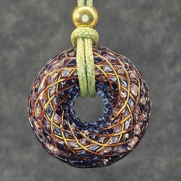 Custom Dharma Torus — Commissioned Spiritual Luxury Pendant
