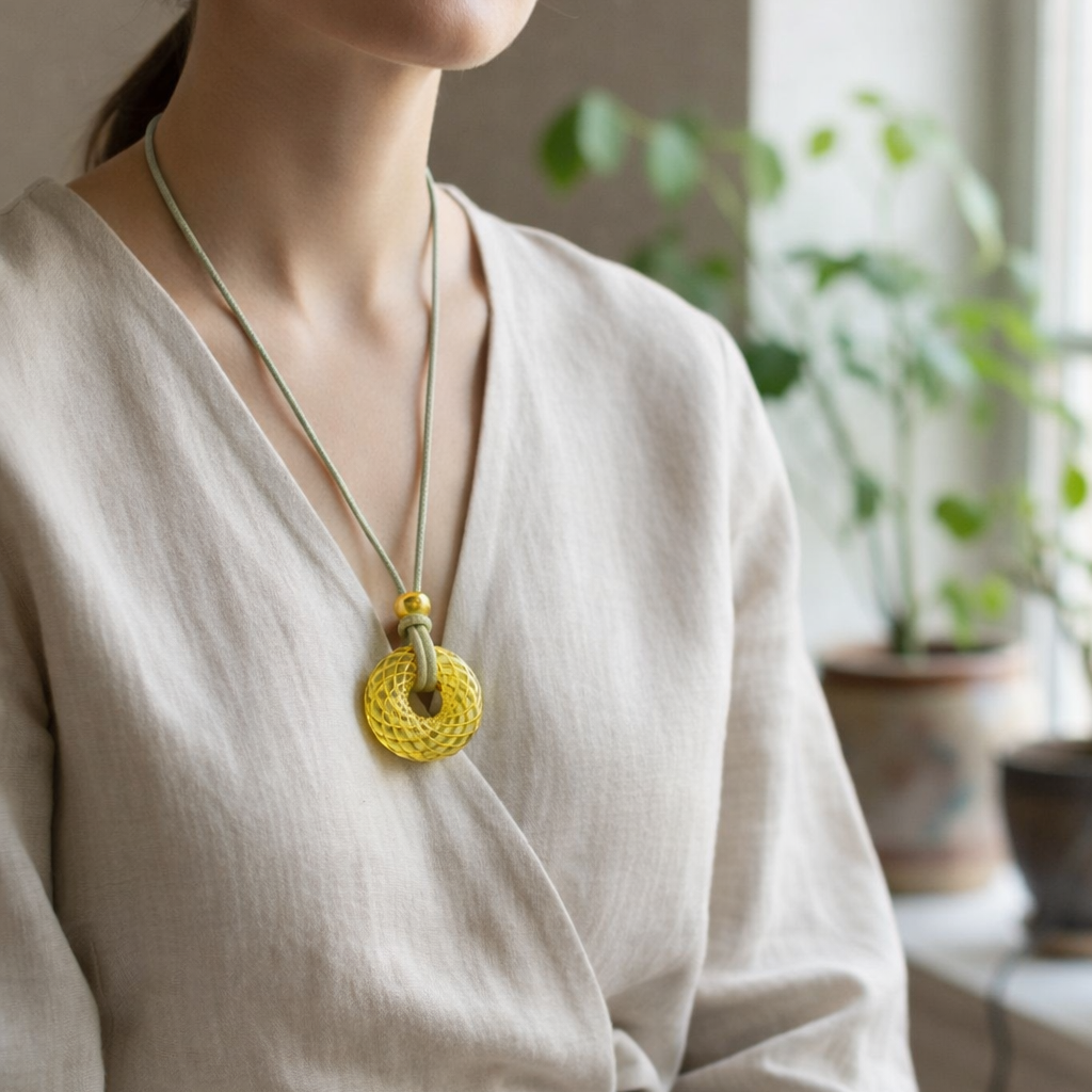 Cosmic Aurora — Spiritual Luxury Torus Pendant