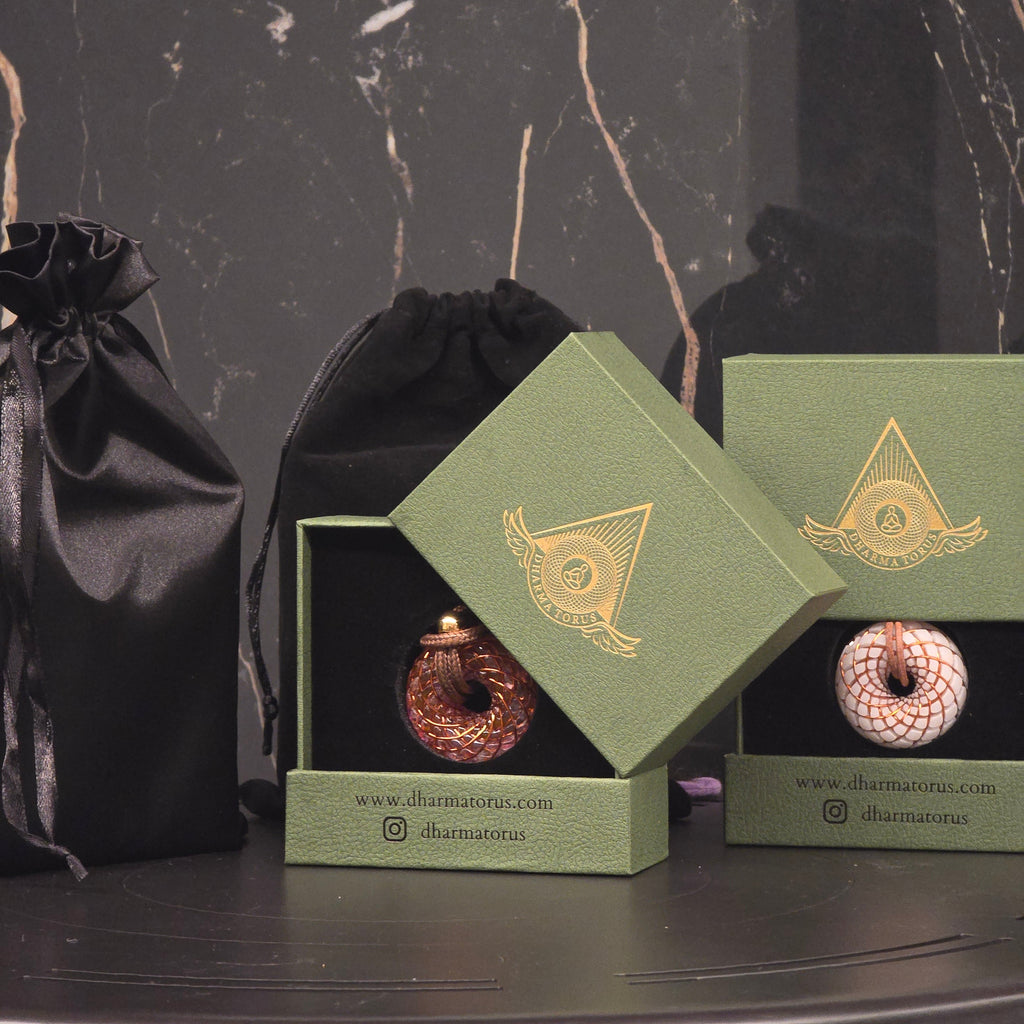 Cosmic Aurora — Spiritual Luxury Torus Pendant