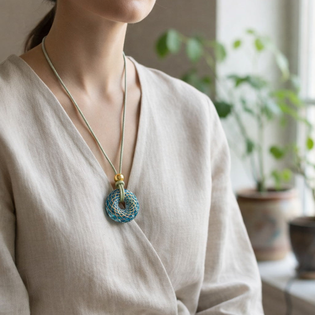 Firouzeh — Spiritual Luxury Torus Pendant