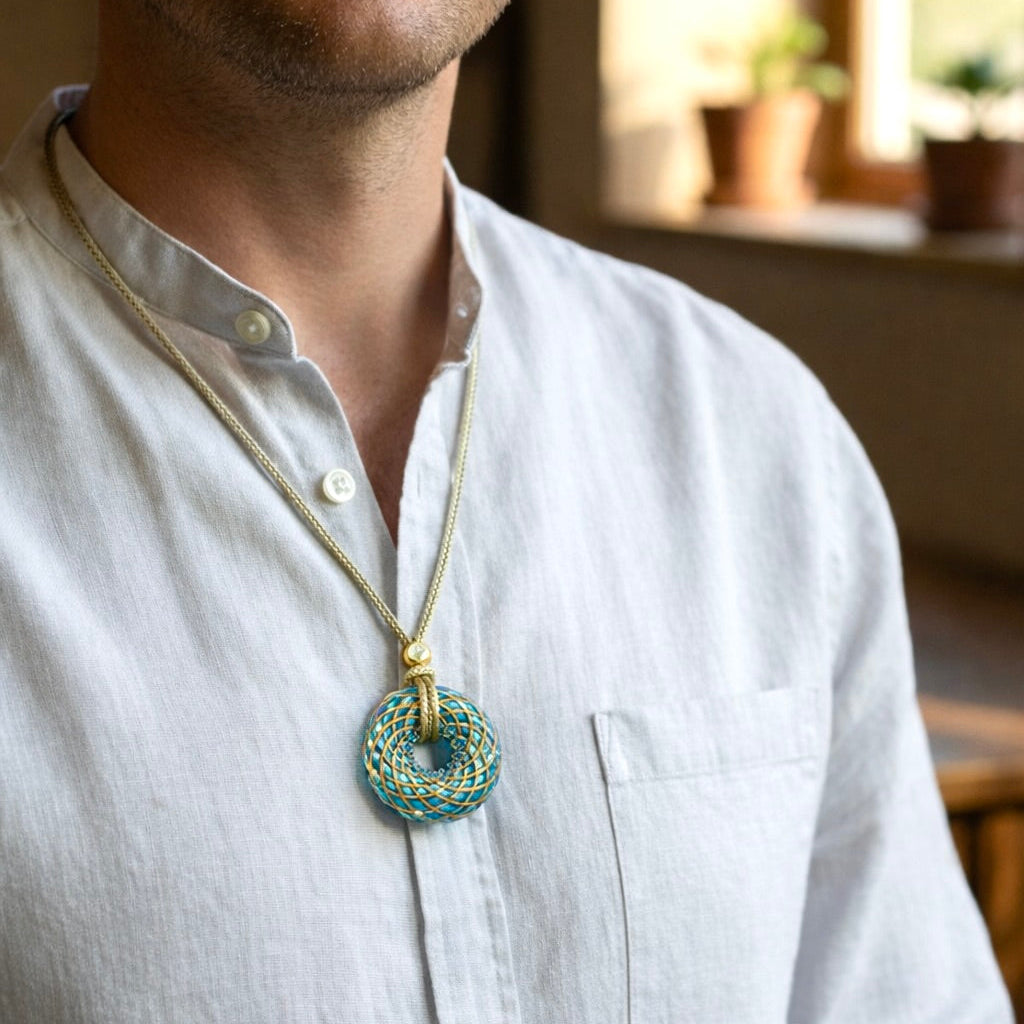 Firouzeh — Spiritual Luxury Torus Pendant