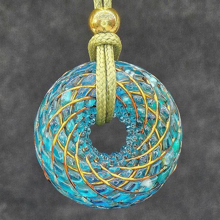 Firouzeh — Spiritual Luxury Torus Pendant