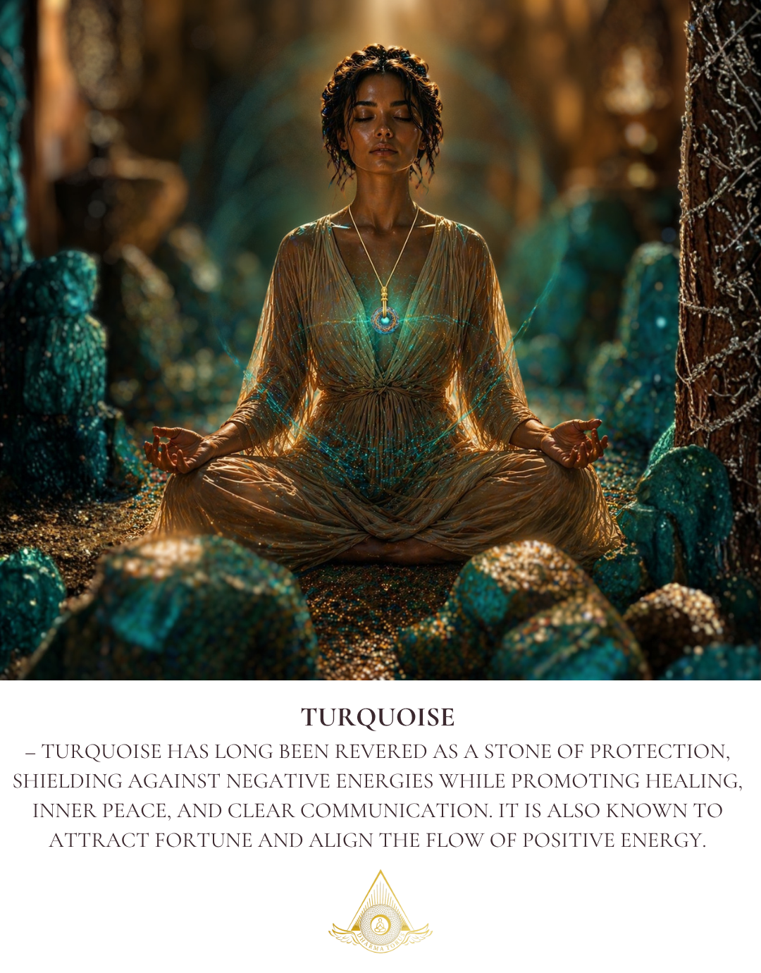 Firouzeh — Spiritual Luxury Torus Pendant