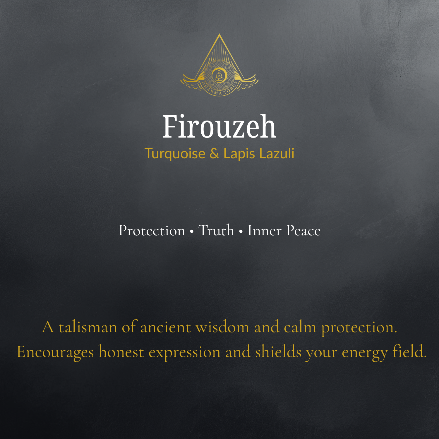 Firouzeh — Spiritual Luxury Torus Pendant