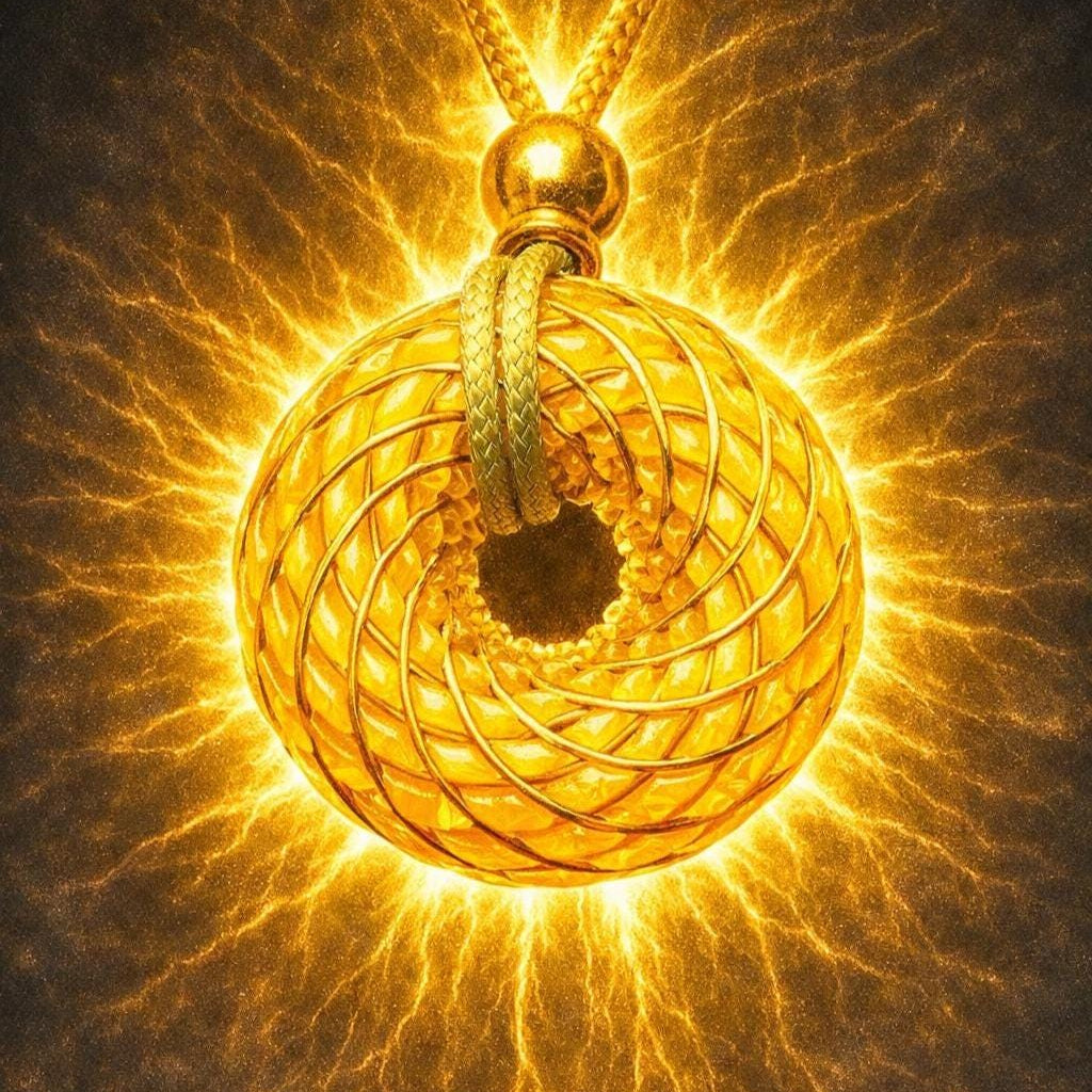 Cosmic Aurora — Spiritual Luxury Torus Pendant