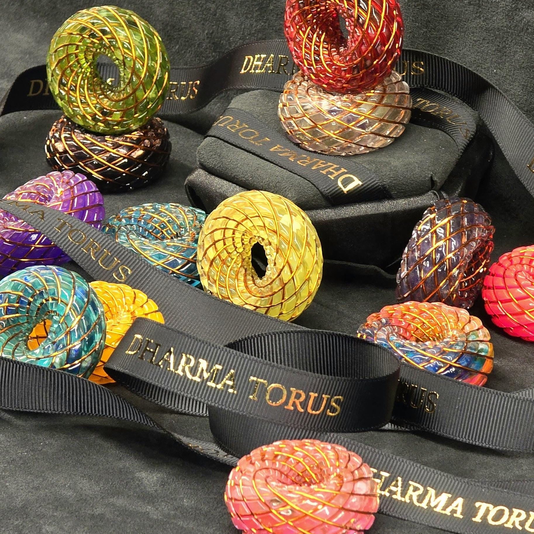 Cosmic Aurora — Spiritual Luxury Torus Pendant