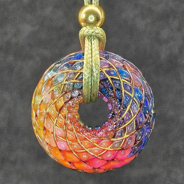 Seven Chakra Torus — Limited Edition Sacred Geometry Pendant
