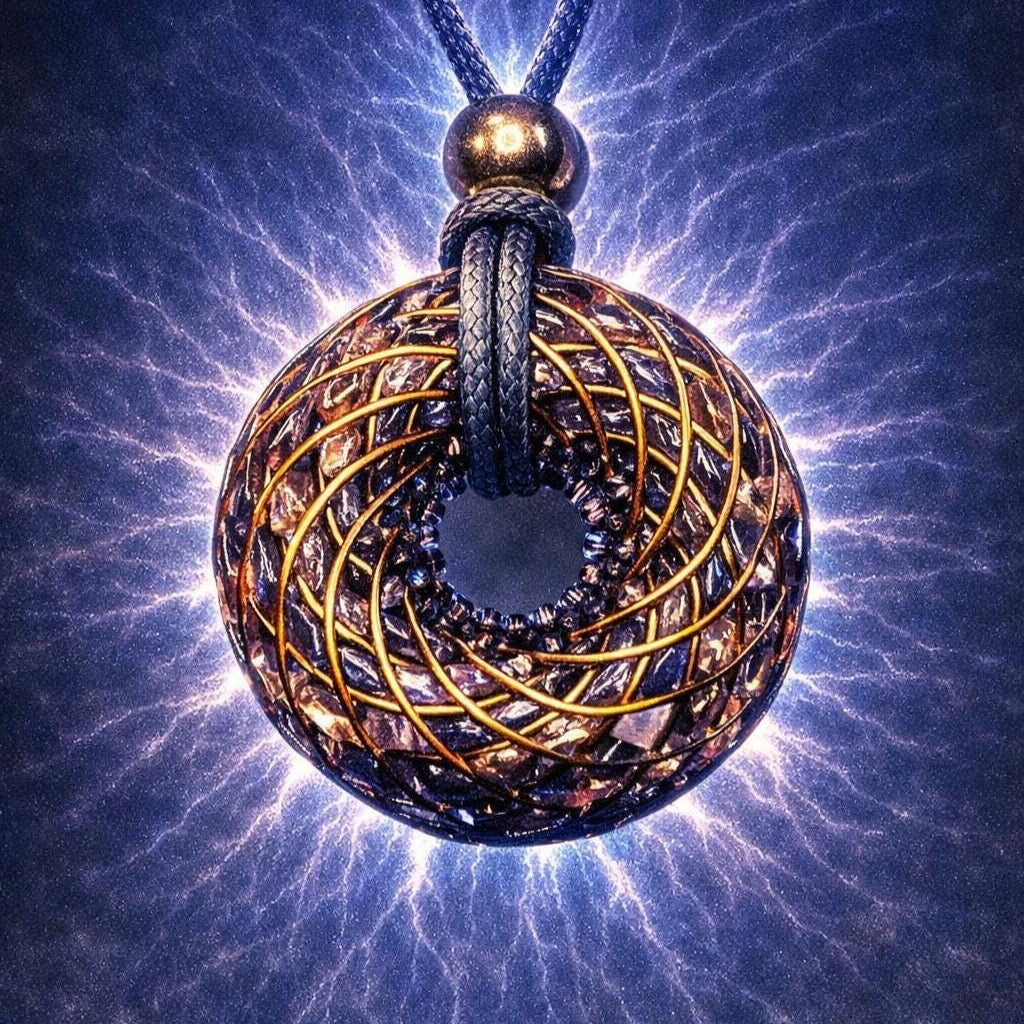 Custom Dharma Torus — Commissioned Spiritual Luxury Pendant
