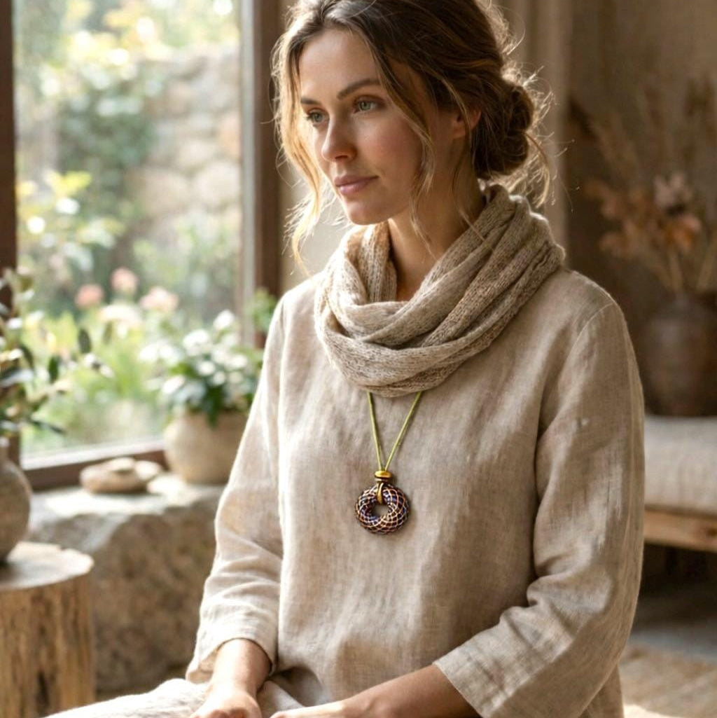 Custom Dharma Torus — Commissioned Spiritual Luxury Pendant