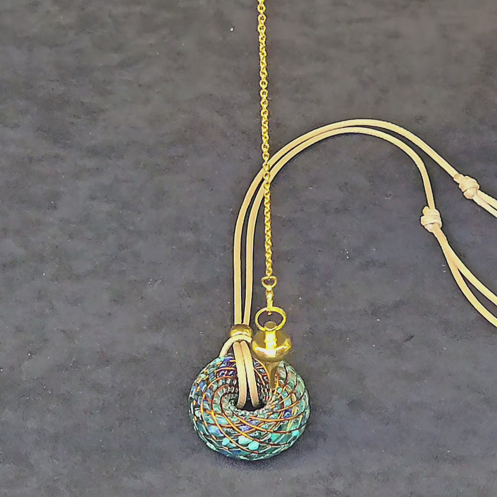 Custom Dharma Torus — Commissioned Spiritual Luxury Pendant