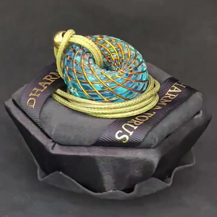 Firouzeh — Spiritual Luxury Torus Pendant